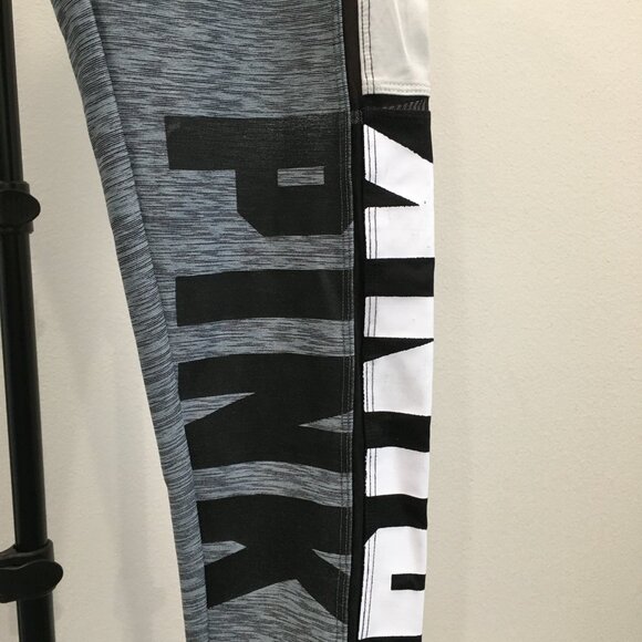 VICTORIAS SECRET PINK Bonded Color Block Pull On Activewear Leggings - Picture 7 of 11